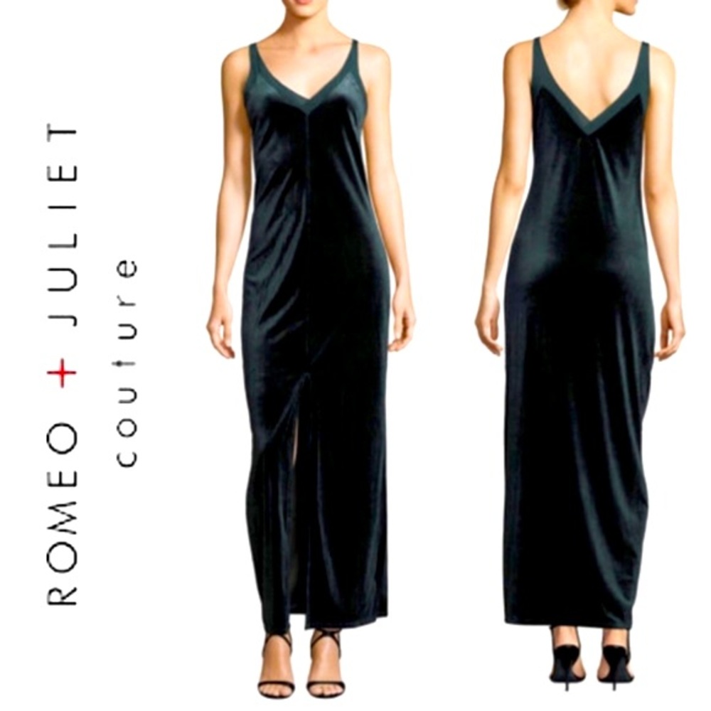 NWT Romeo & Juliet Couture Velvet Black Dress